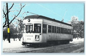 c1930s Oakwood Streetcar Goes Southbound to Oakwood HIl Dayton Ohio OH Postcard