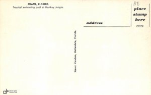 Tropical swimming pool at Monkey Jungle Miami, Florida  