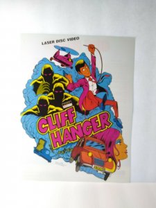 Cliff Hanger Arcade Flyer 1983 Original Laser Game Art Retro Classic 8.5 x 11 