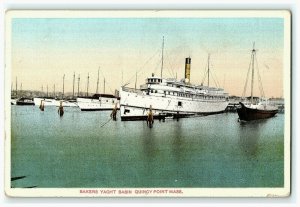 Punto de panadería Yacht Basin Quincy 1915-30 Massachusetts MA nave barco 