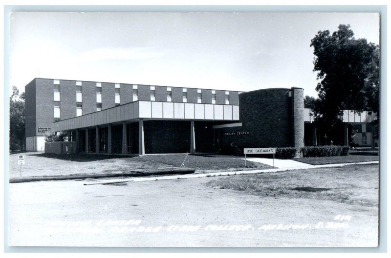 c1950's Trojan Center Beadle State Normal College Madison SD RPPC Photo Postcard