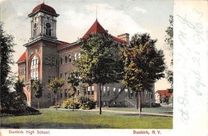 New York NY Postcard DUNKIRK Chautauqua County 1906 HIGH SCHOOL 3