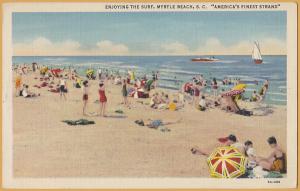 Myrtle Beach, S.C., Enjoying the surf America's Finest Strand - 1939
