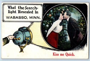 Wabasso Minnesota Postcard What The Searchlight Revealed Spotlight 1914 Vintage