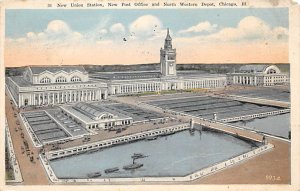 New Union Station New Post Office and NW Depot, Chicago, IL., USA Chicago Tra...