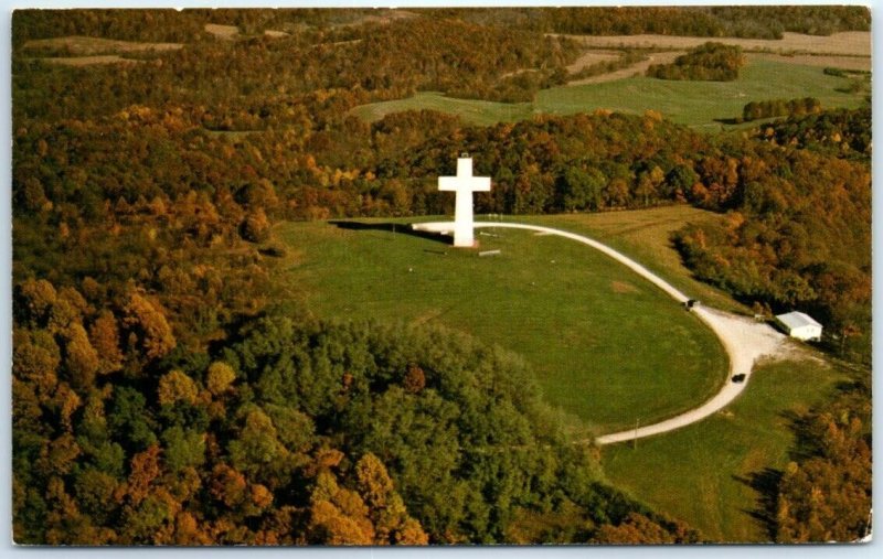 Postcard - Bald Knob Cross, Fall Color on Bald Knob Mountain - Alto Pass, IL