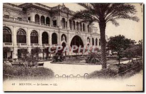 Old Postcard Menton Casino