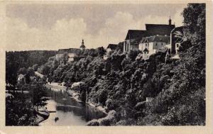 LAZNE BECHYNE CZECHOSLOVAKIA PANORAMA PHOTO POSTCARD 1940s