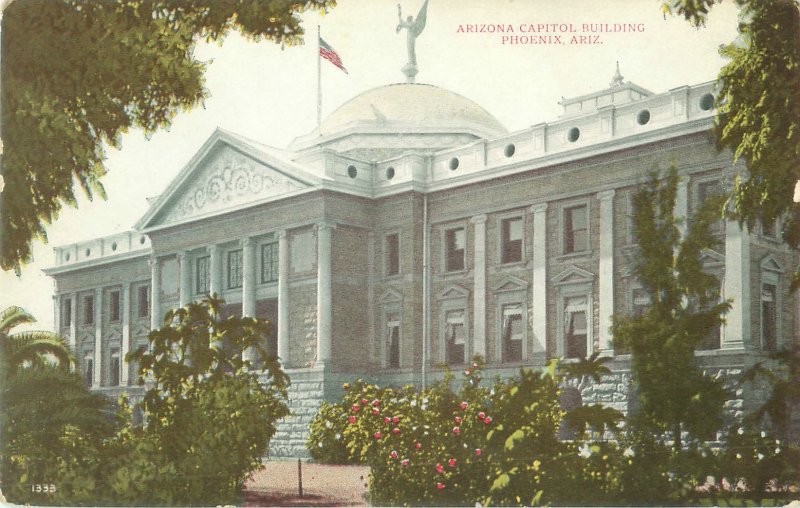 Arizona State Capitol Building Pre-1915 Divided Back Postcard