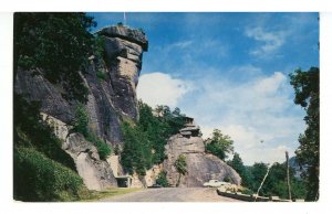 NC - Chimney Rock. View from Parking Area  (crease)