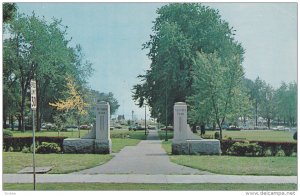 Entrance to Victoria Park, Cobourg, Ontario, Canada, 40-60's