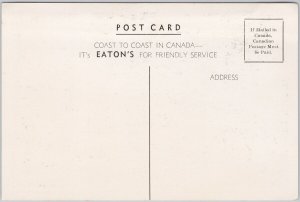 Vancouver BC T. Eaton Co Marine Room Restaurant Continental Postcard C10