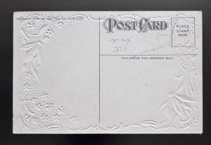 Embossed Comic Time and Tide Wait for No Man Gentleman Clock Floral (A3)