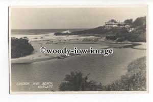 tq0818 - Kent - Early View of the Lagoon and Beach, at  Margate - Postcard