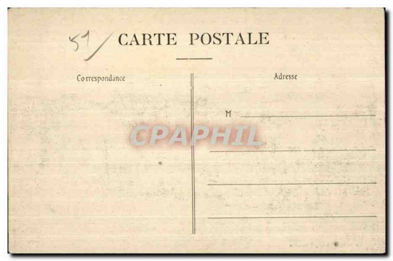 Postcard Old Army Barracks Camp Chalons Ies Lighthouse Top View