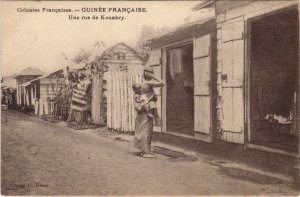 PC KONAKRY UNE RUE FRENCH GUINEA ETHNIC TYPE (a28687) 