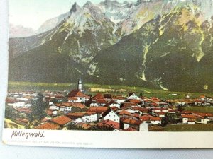 Vintage Postcard Mittenwald Heliocolorkarte Von Ottmar Zieher Munchen Ges Gesch