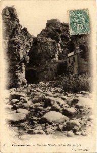 CPA AK Geiser 4 CONSTANTINE - Pont du Diable Entrée des gorges ALGERIA (764435)