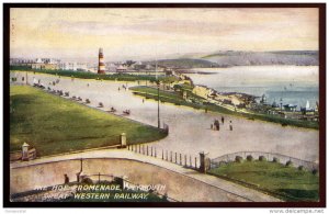 dc772 - ENGLAND Plymouth 1920s Hoe Promenade. Lighthouse. Great Western Railway