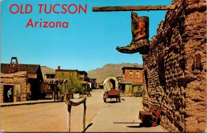 Vtg Old Tucson Arizona AZ Main Street View Western Town Movie Set 1960s Postcard