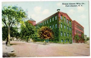 Ernest Simons Mfg Co, Port Chester NY