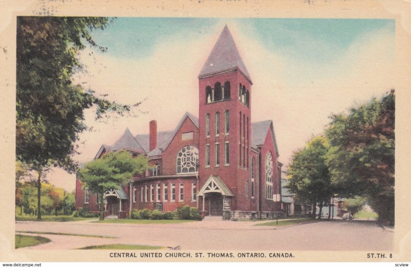 ST THOMAS , Ontario , Canada , 1910-30s ; Central United Church