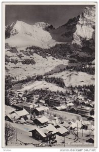 RP; Adelboden(1356 m.) mit Bonderspitze(2548), Switzerland, PU-1936