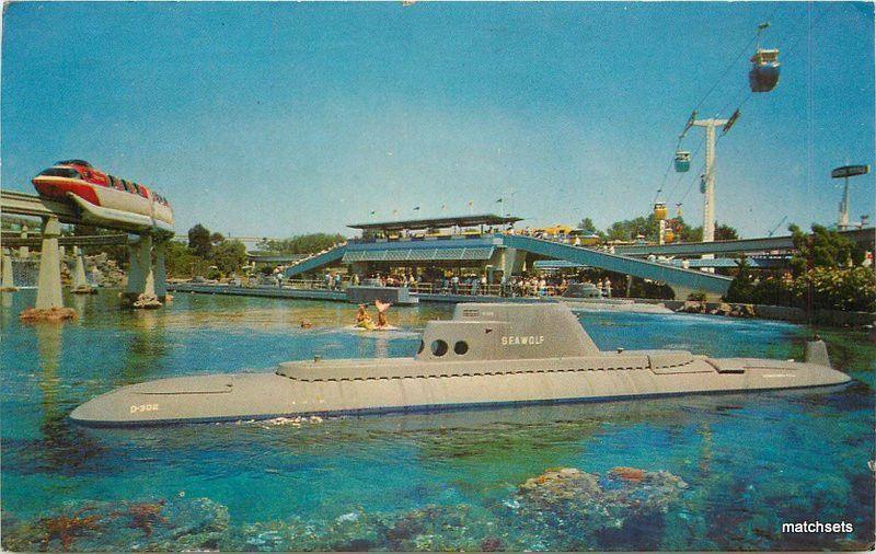 Postcard Submarine Ride Disneyland California