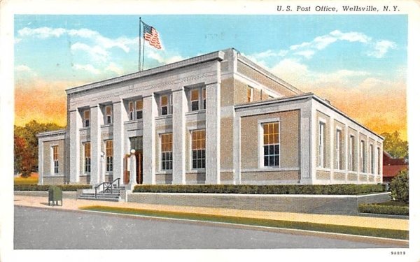 US Post Office Wellsville, New York