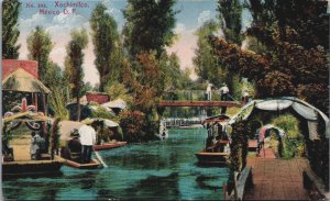 Mexico Xochimilco Vintage Postcard C078