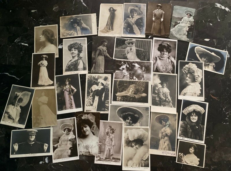 29 England Real Picture postcard Cover British Actress Studholme Collection Lot 