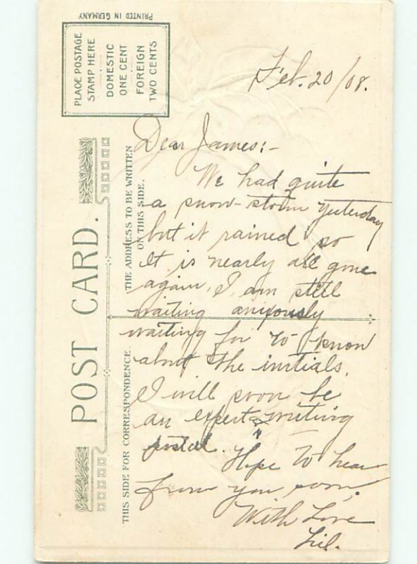 Divided-Back GEORGE WASHINGTON SCENE Patriotic Postcard AB0227