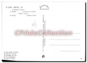 Postcard Modern Theater Brive The pool deck Church