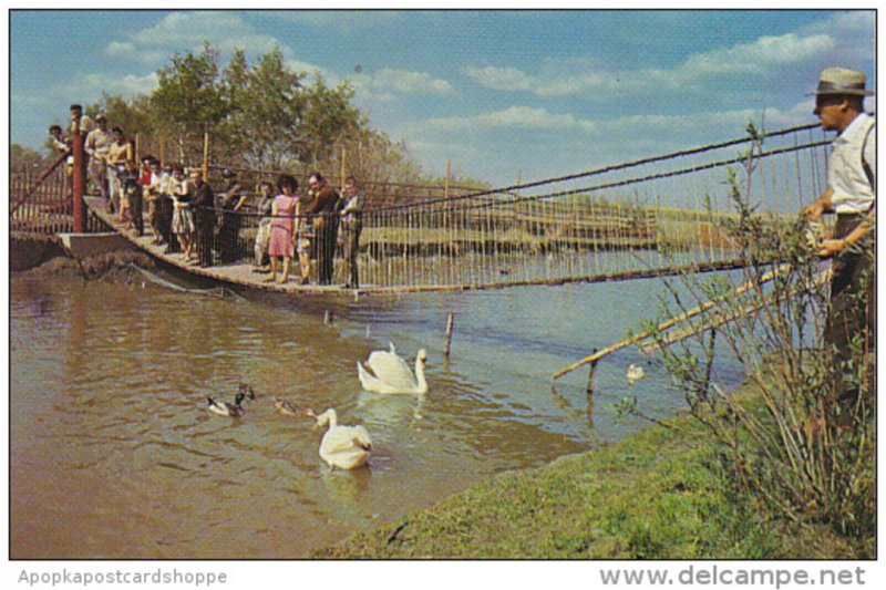 Canada Saskatoon Swinging Bridge Golden Gate Wild Animal & Bird Park Sash...