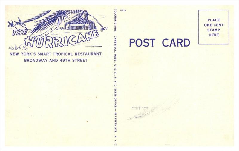 New York  City , The Hurricane Tropical Restaurant , Dining Room