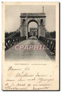 Old Postcard Loire Saint Thibault Bridge