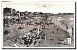 Postcard Old Pornichet Pins Beach