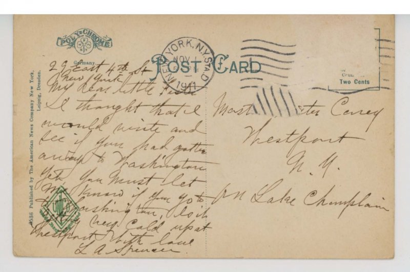 NY - Saugerties. Hudson River, Catskill Mountains   (creases)