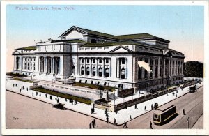 New York City Trolleys At Public Library