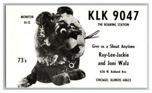 Postcard QSL Radio Card From Chicago Illinois KLK 9047