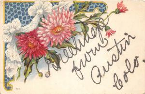 E32/ Austin Colorado Postcard c1910 Glitter Greetings from Austin Colo