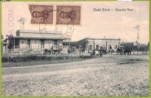 af1130 - ARGENTINA - Vintage Postcard - Chalet Poirot - Estacion Vera - 1910