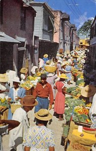 Vegetable Market Bridgetown Barbados West Indies 1955 