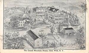 Grand Mountain House Thompsonville NY 1917 missing stamp