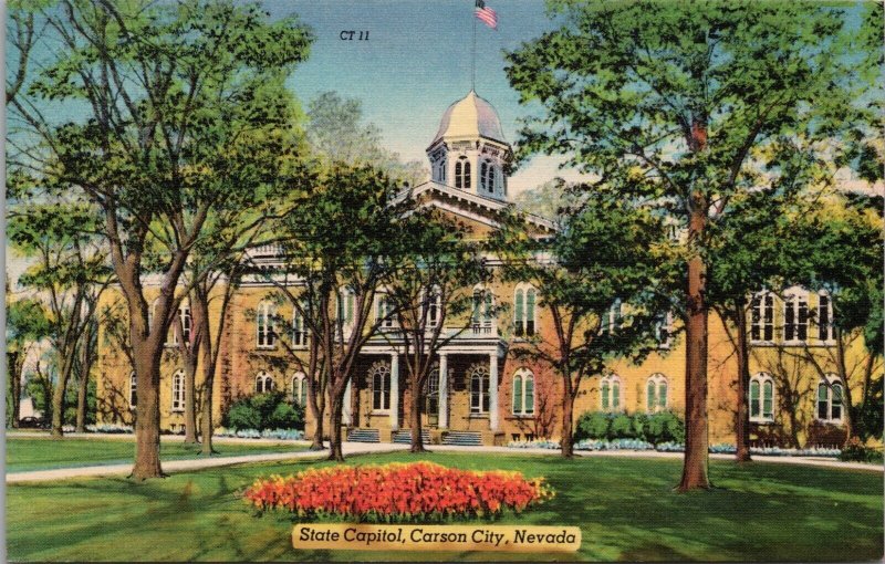 State Capitol Carson City Nevada Postcard PC491