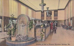 Missouri Excelsior Springs Interior Of Hall Of Waters 1944