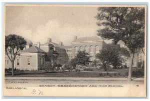 c1905 Chabot Observatory and High School Oakland California CA Postcard