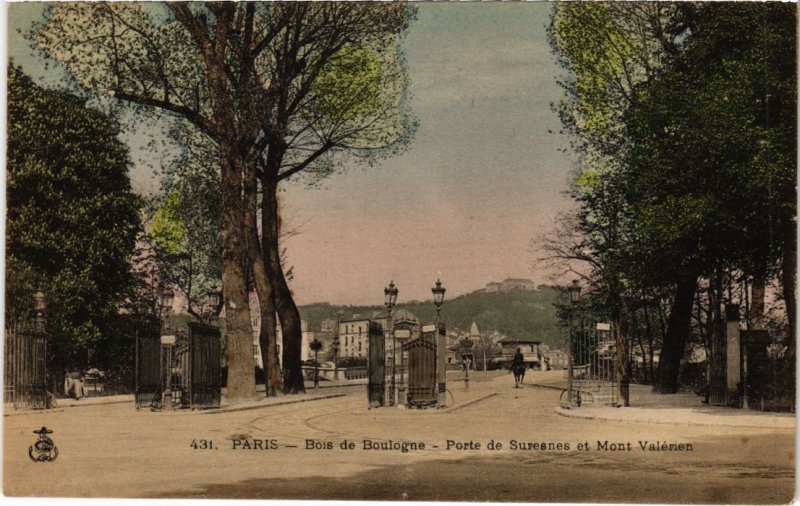 CPA PARIS 16e Bois de Boulogne POrte de Suresnes et Mont Valerien (1249516) 