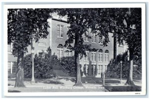 c1960's Luther Hall Wartburg College Exterior Roadside Waverly Iowa IA Postcard