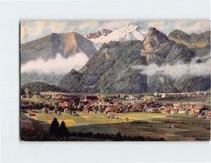 Postcard Oberammergau gegen Süden mit Kofel und Not Oberammergau Germany